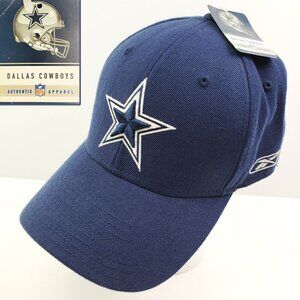Dallas Cowboys Star Fitted Hat 7 1/2 Embroidered NFL Deadstock Reebok Wool NWT